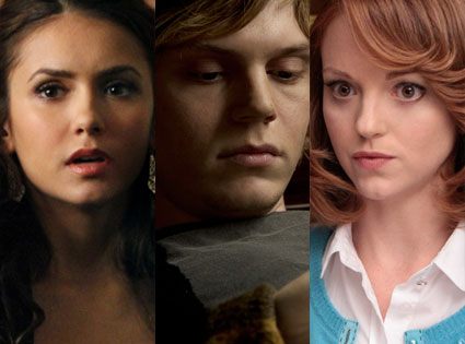 Evan Peters, American Horror Story, Jayma Mays, Glee, Nina Dobrev, The Vampire Diaries Evan Peters, American Horror Story, Jayma Mays, Glee, Nina Dobrev, The Vampire Diaries